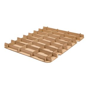 Rejillas de cartón corrugado personalizadas para separación de productos en fabrica de cajas corrugadas san pedro